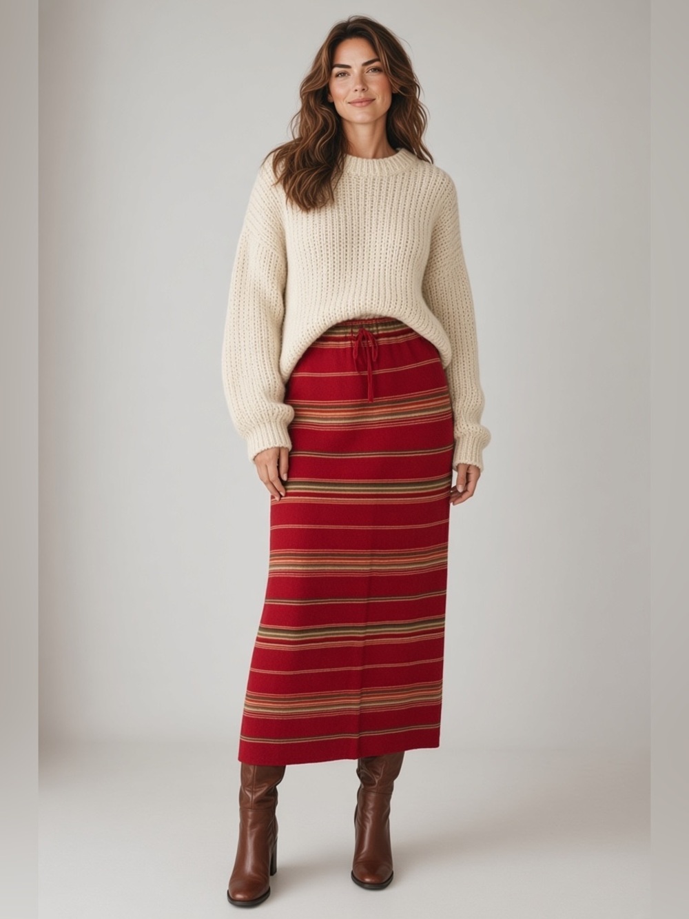 Lauren Ralph Lauren Women’s skirt maxi striped 2X holidays boho southwestern